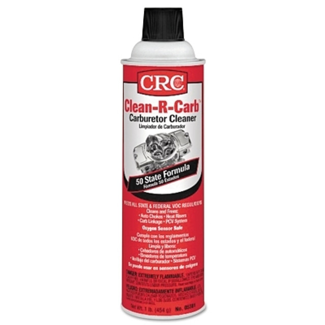 CRC® 05381 Clean-R-Carb™ Carburetor Cleaner, 16 oz, Aerosol Can, Solvent Scent