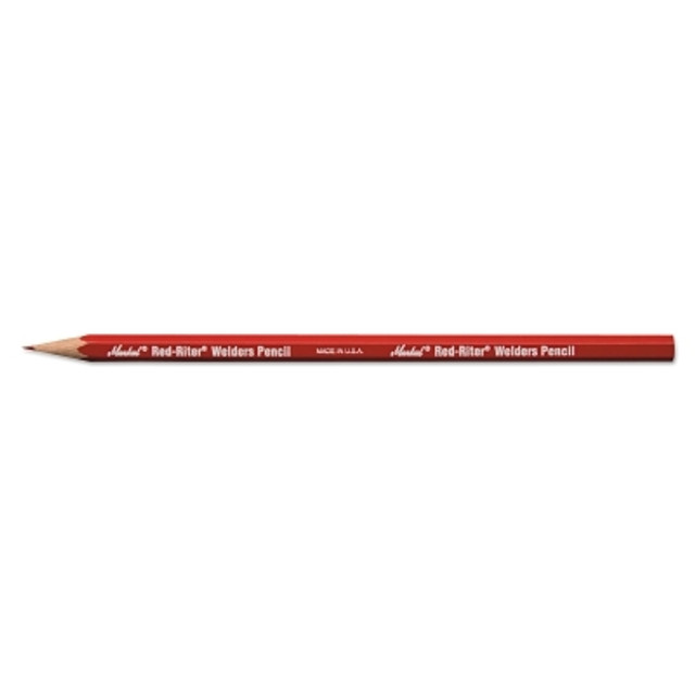 LA-CO Industries Inc Markal® Silver-Streak and Red-Riter Welders Pencil, #2 Lead Grade, 4-5/8 in L, Red