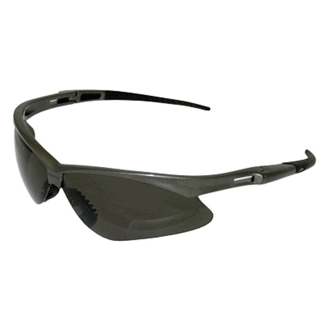 Kimberly-Clark Professional KleenGuard™ 28635 V30 Nemesis™ Polarized Safety Glasses, Smoke, Polycarbonate Lens, Anti-Scratch, Gunmetal Frame/Temples, Nylon