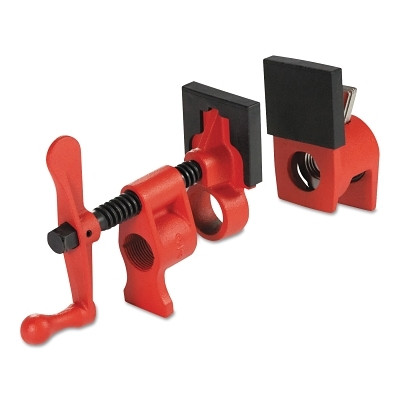 BESSEY® Pipe Clamp, Lever Handle, 1-3/4 in Throat Depth, 3/4 in Opening, 2 in Jaw Width