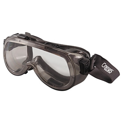 MCR Safety Verdict Goggle, Clear/Smoke, Antifog, Foam Lining, Elastic Strap