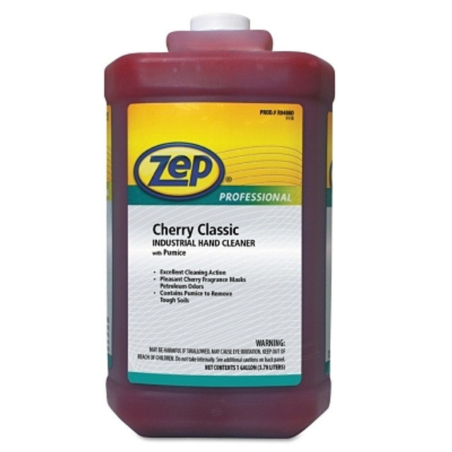 Zep Inc. Zep® Professional Cherry Classic Industrial Hand Cleaner with Pumice, Square Jug, 1 gal Zep Inc. Zep® Professional Cherry Classic Industrial Hand Cleaner with Pumice, Square Jug, 1 gal