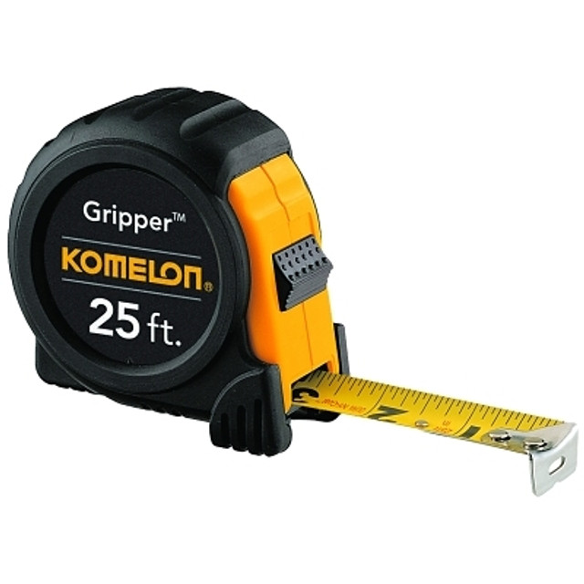 Komelon USA Gripper™ Series Power Tapes, 1 in x 25 ft, Black