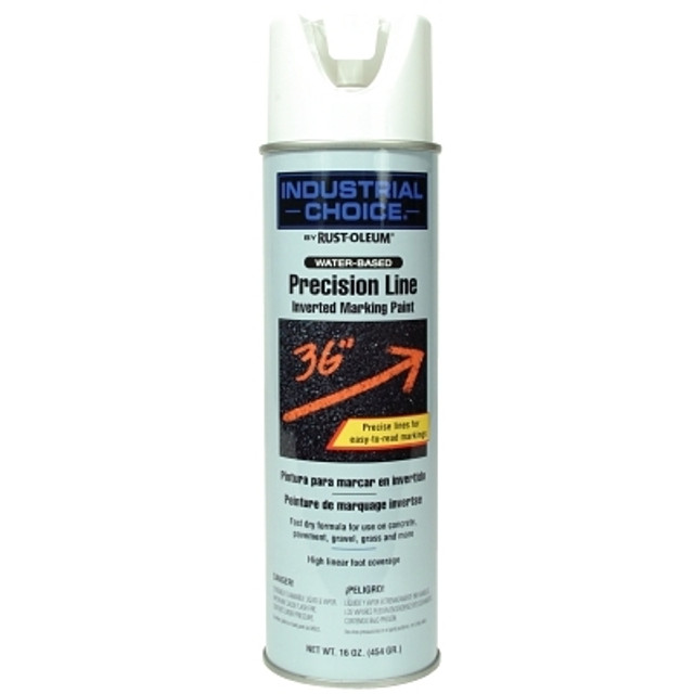 Rust-Oleum® Industrial Rust-Oleum® Industrial Choice® M1600/M1800 System Precision-Line Inverted Marking Paint, 17 oz, White, M1800 Water-Based Rust-Oleum® Industrial Rust-Oleum® Industrial Choice® M1600/M1800 System Precision-Line Inverted Marking Paint, 17 oz, White, M1800 Water-Based