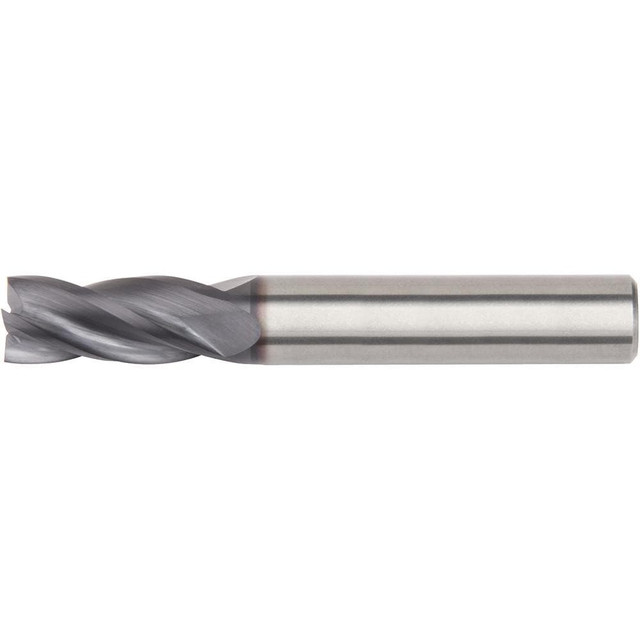 Widia 5879177 Square End Mill: 9/16" Dia, 3/4" LOC, 4 Flutes, Solid Carbide