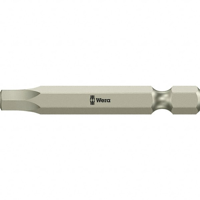 Wera 05071107001 Hex Screwdriver Insert Bit: 1/4" Drive, 5/32" Hex, 3-1/2" OAL