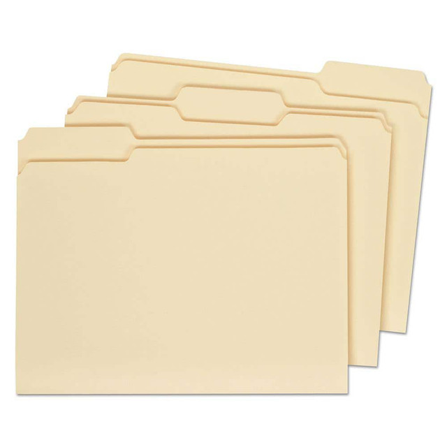 UNIVERSAL UNV16113 File Folders with Top Tab: Letter, Manila, 100/Pack