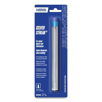 LA-CO Industries Inc Markal® Silver-Streak® Metal Marker Refill, 1/16 in tip, Round, Silver