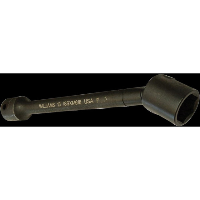 Williams JHWISSX312 Socket Extensions; Tool Type: Non-Tension Socket Flextensions ; Extension Type: Non-Impact ; Drive Size: 1/2in (Inch); Finish: Black Industrial ; Overall Length (Decimal Inch): 3.0200 ; Material: Steel