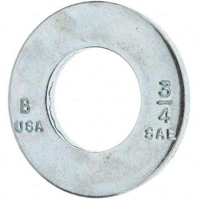 Bowmalloy KP80419 3/4" Screw SAE & USS Flat Washer: Steel, Zinc-Plated Clear Chromate