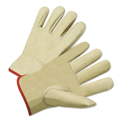 ORS Nasco Anchor Brand Standard Grain Cowhide Leather Driver Gloves, X-Large, Unlined, Tan