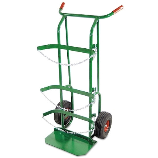 Anthony Dual-Cylinder Delivery Cart, 48 in H x 14 in W, 10 in Pneumatic Wheels Anthony Dual-Cylinder Delivery Cart, 48 in H x 14 in W, 10 in Pneumatic Wheels