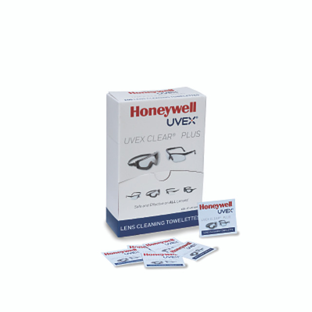 Honeywell Honeywell Uvex® Clear® Plus Lens Cleaning Towelette, 5 in x 6 in Honeywell Honeywell Uvex® Clear® Plus Lens Cleaning Towelette, 5 in x 6 in