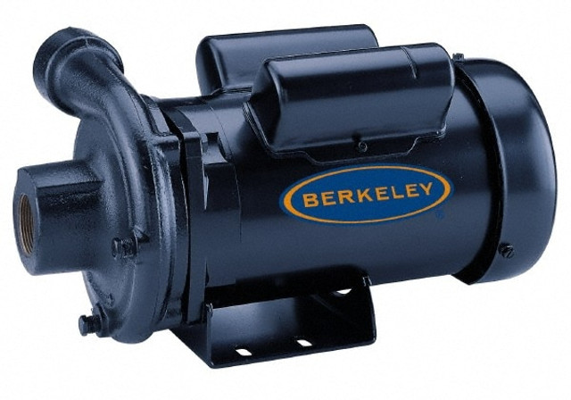 Berkeley S39537 AC Straight Pump: 230V, 2 hp, 1 Phase, Cast Iron Housing, Brass Impeller