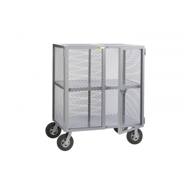 Little Giant. SC246010SR Metal Security Cart: 1,500 lb Capacity, 1 Shelf