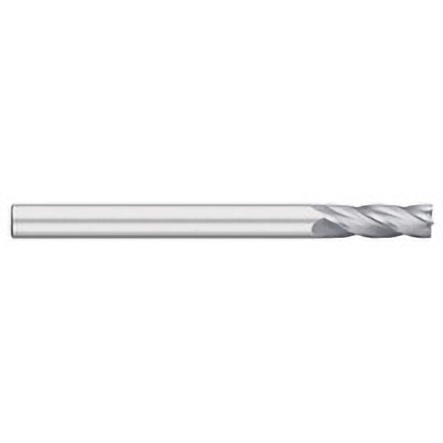 Titan USA TC17516 Square End Mill:  0.2500" Dia, 1.5" LOC, 0.25" Shank Dia, 4" OAL, 4 Flutes, Solid Carbide