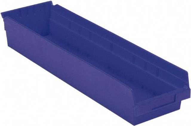 LEWISBins+ SB246-4SE BLU Plastic Hopper Shelf Bin: Blue