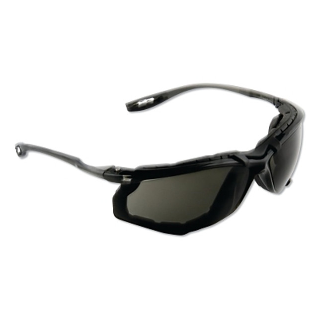 3M™ Virtua™ CCS Protective Eyewear, Gray Polycarbonate Lens, Anti-Fog, Clear Plastic Frame, Light Blue Temple