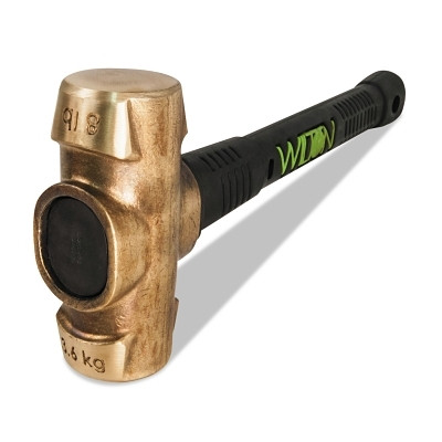 WMH Tool Group Wilton® B.A.S.H® Unbreakable™ Handle Brass Sledge Hammer, 8 lb, 16 in L