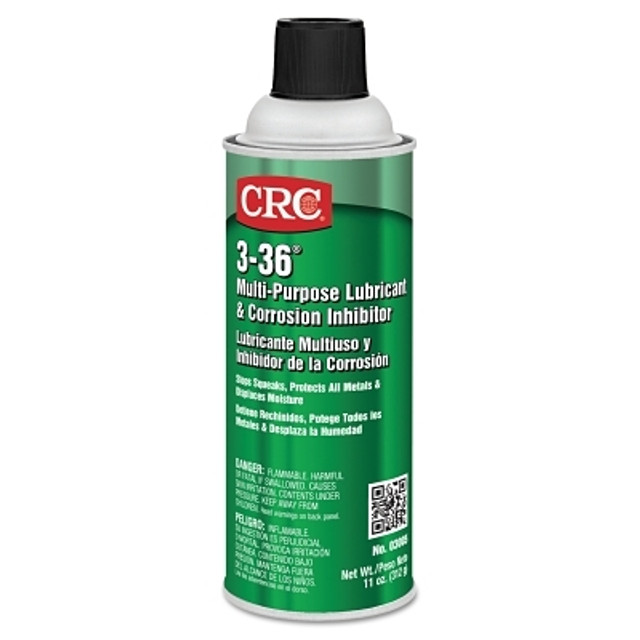 CRC® 3-36® Multi-Purpose Lubricant and Corrosion Inhibitor, 16 oz Aerosol Can CRC® 3-36® Multi-Purpose Lubricant and Corrosion Inhibitor, 16 oz Aerosol Can