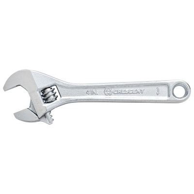 Apex Tool Group Crescent® Adjustable Chrome Wrench, 10 in OAL, 1-5/16 in Opening, Chrome Plated