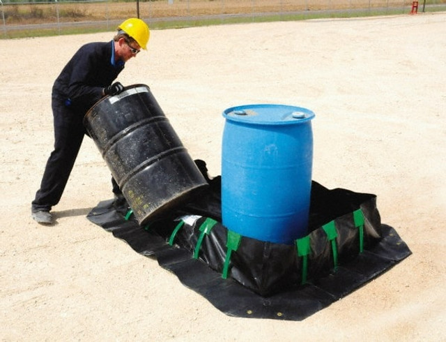 UltraTech. 8227 Ultra-Spill Collapsible Berm: 3,590 gal Capacity, 40' Long, 11.67' Wide, 12" High