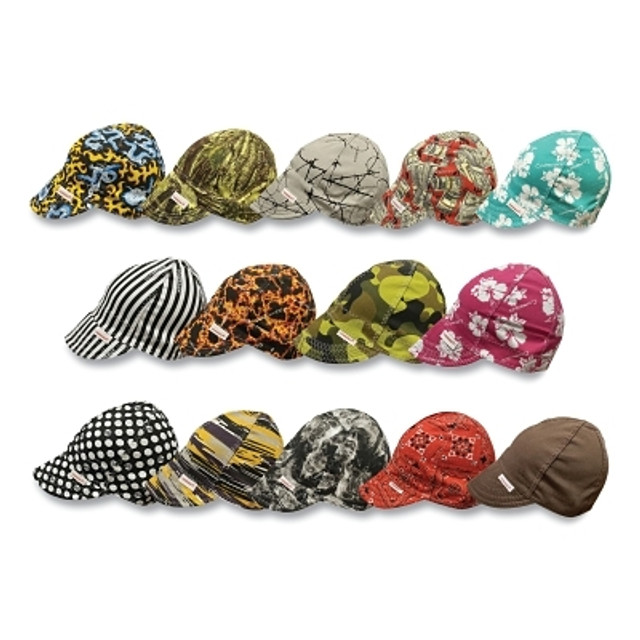 Comeaux Caps Style 1000 Single Sided Cap, Size 7-1/2, Assorted Prints