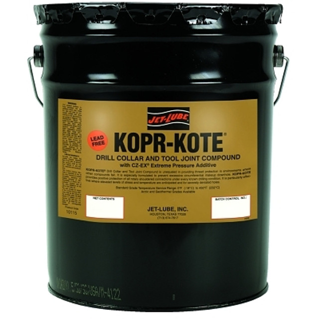 Jet-Lube Kopr-Kote® Oilfield Drill Collar and Tool Joint Compound, 5 gal Jet-Lube Kopr-Kote® Oilfield Drill Collar and Tool Joint Compound, 5 gal