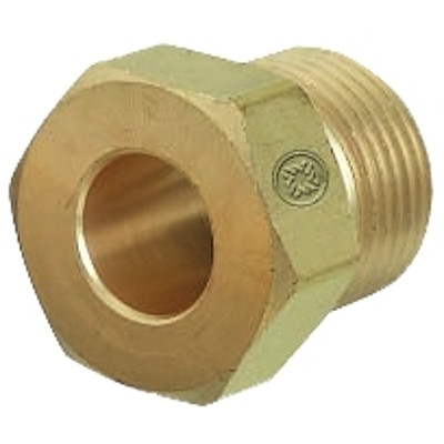 Western Enterprises Regulator Inlet Nut, Argon/Helium/Nitrogen, Brass, CGA-580