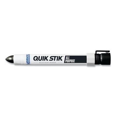 LA-CO Industries Inc Markal® Quik Stik® All Purpose Solid Paint Marker, 11/16 in Tip, 6 in L, Black