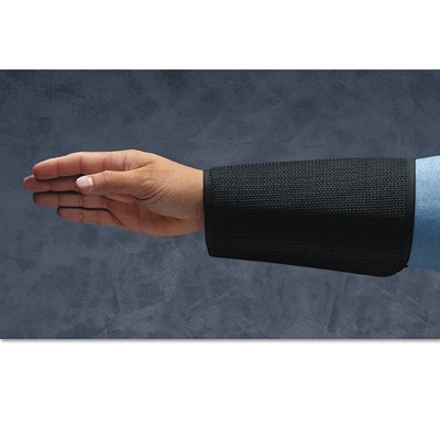 Ansell Cane Mesh Sleeves, 9 in Long, Velcro Closure, Black