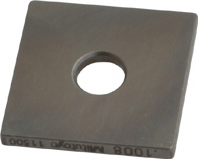 Mitutoyo 614128-531 Square Steel Gage Block: 0.1008", Grade 0