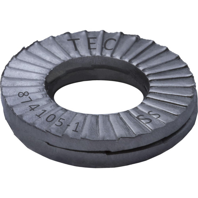 TEC Series TEC-3/4LDSS-100 Wedge Lock Washer: 1.535" OD, 0.787" ID, Stainless Steel, 316L, Uncoated