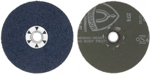 DeWALT DARC4H0315 Fiber Disc: 5" Disc Dia, 36 Grit, Zirconia Alumina