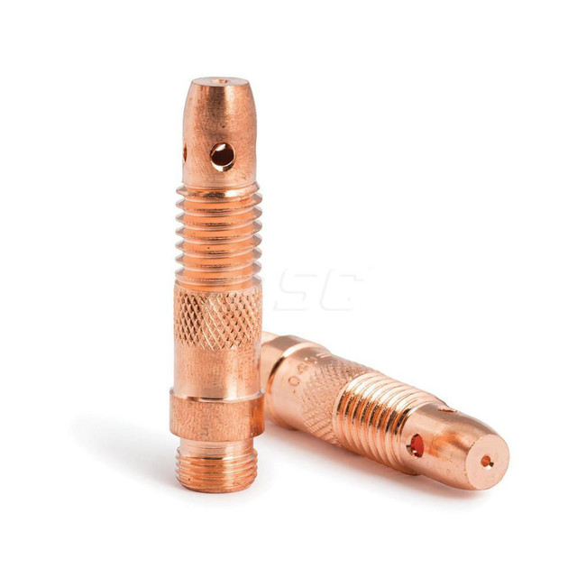 Lincoln Electric KP4752-040-B10 TIG Torch Collets & Collet Bodies; Product Type: Collet Body ; Hole Diameter: 0.0400 ; Material: Copper Alloy ; For Use With: 17/18/26 TIG Torches using .040" Tungsten Electrodes; 17/18/26 TIG Torches using .040" Tungs