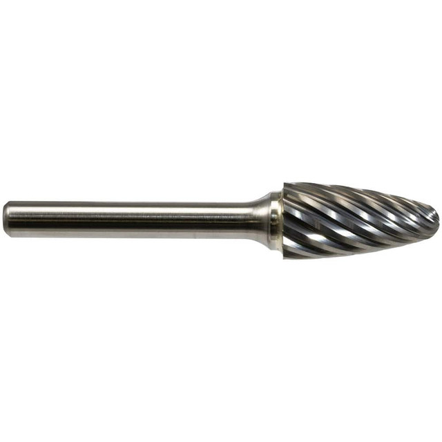 Mastercut Tool SF-3NX Burrs; Industry Specification: SF-3NX ; Head Shape: Tree with Radius End ; Cutting Diameter (Inch): 3/8in ; Cutting Diameter: 0.3750in ; Tooth Style: Stainless Steel Cut ; Overall Length (Decimal Inch): 2.5000in
