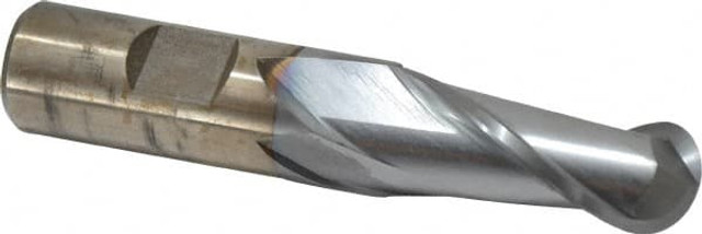 Cleveland C39038 Ball End Mill: 0.75" Dia, 1.625" LOC, 2 Flute, High Speed Steel