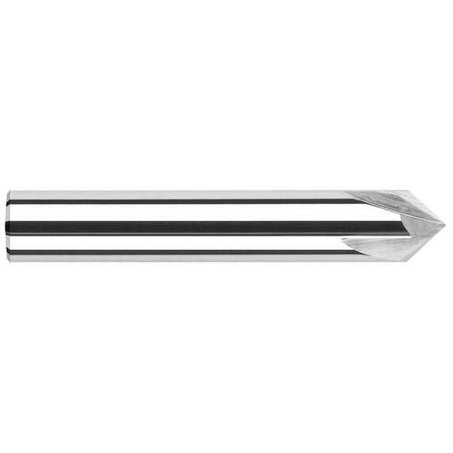 Harvey Tool 744445 Chamfer Mills; Cutter Head Diameter (Fractional Inch): 1/8 ; Cutter Head Diameter (Decimal Inch): 0.1250 ; End Type: Single ; Shank Diameter (Decimal Inch): 0.1250 ; Shank Diameter (Inch): 1/8 ; Overall Length (Inch): 1-1/2