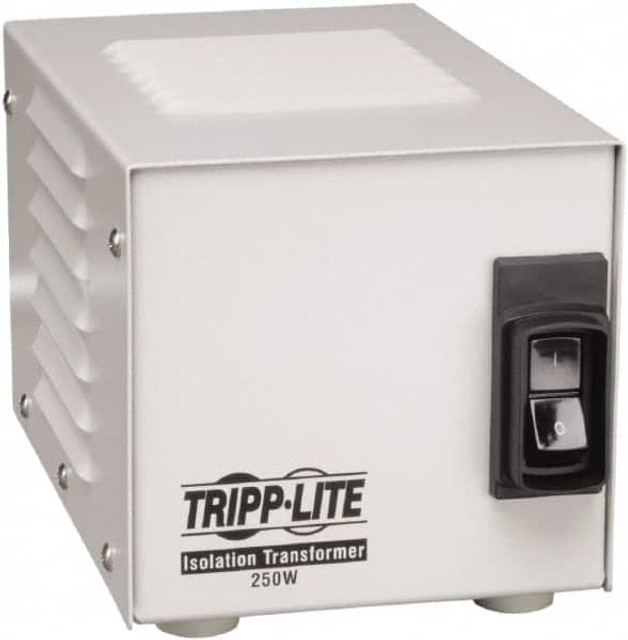Tripp-Lite IS250HG General Purpose Transformers; Power Rating (kVA): 0.2500 ; Input Voltage: 120 ; Output Voltage: 120 V ; Number of Phases: 1 ; Recommended Environment: Indoor ; Overall Width (Decimal Inch): 4.7500