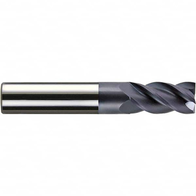 Melin Tool 55919 Square End Mill: 11/64'' Dia, 9/16'' LOC, 3/16'' Shank Dia, 2'' OAL, 4 Flutes, Solid Carbide