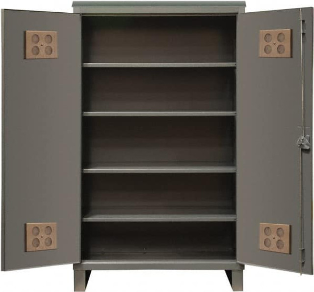 Durham HDCO243678-4S95 Locking Storage Cabinet: 36" Wide, 24" Deep, 78" High