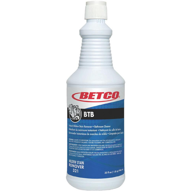 Betco BET3211200 Bathroom, Tile & Toilet Bowl Cleaners; Product Type: Mildew Stain Remover ; Form: Liquid ; Container Type: Spray Bottle ; Container Size: 32 oz ; Scent: Apple ; Material Application: Fiberglass; Grout; Shower Doors; Tile; Vinyl