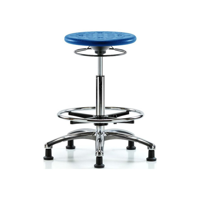 Blue Ridge Ergonomics MSC43381 Lab Stool: Polyurethane, 25" Seat Width, 25" Seat Depth