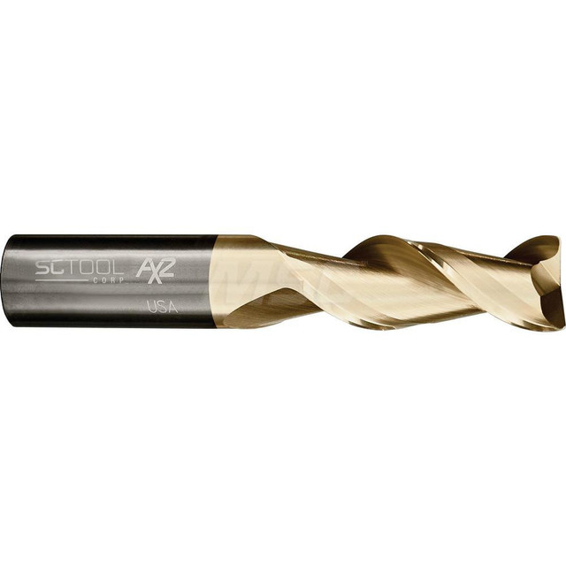 SC Tool 10078 Corner Radius End Mill: 5/16" Dia, 7/8" LOC, 0.03" Radius, 2 Flutes, Solid Carbide