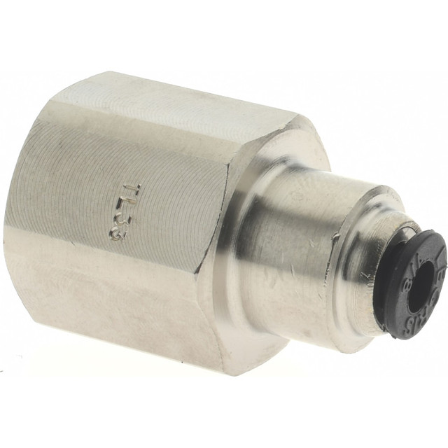 Legris 3014 53 14 Push-To-Connect Tube Fitting: Connector, Straight, 1/4" Thread, 1/8" OD