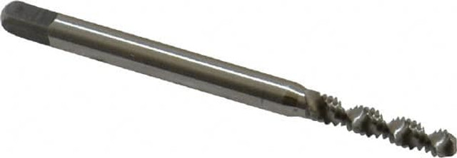 Cleveland C58516 Spiral Flute Tap: #4-40, UNC, 2 Flute, Bottoming, 2B & 3B Class of Fit, High Speed Steel, Bright/Uncoated