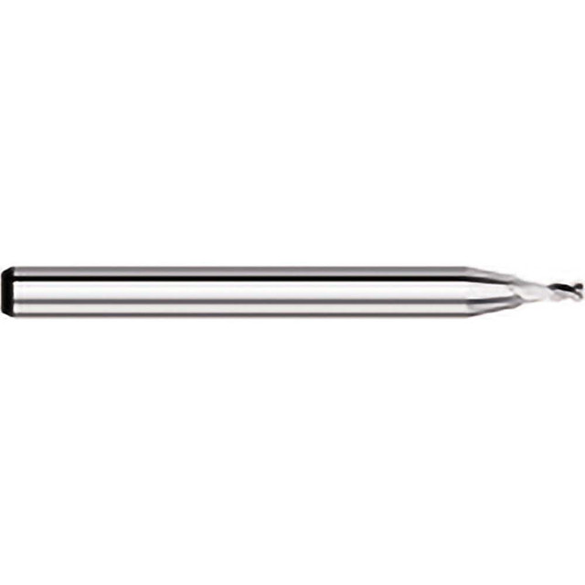 Titan USA TC54030 Square End Mill: 0.03'' Dia, 0.045'' LOC, 1/8'' Shank Dia, 1-1/2'' OAL, 4 Flutes, Solid Carbide