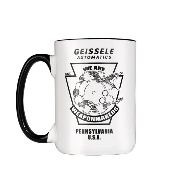 Geissele Automatics 08-370 Angry Snake Bolt Mug (15oz) Geissele Automatics 08-370 Angry Snake Bolt Mug (15oz)