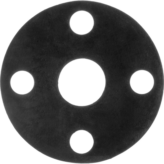 USA Industrials BULK-FG-4073 Flange Gasket: For 1-1/2" Pipe, 2" ID, 6-1/8" OD, 1/8" Thick, Neoprene Rubber