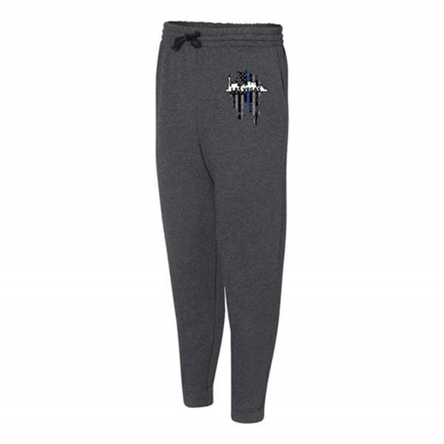 Thin Blue Line VEGAS-TBL-JOGGERS-CHARC-S Thin Blue Line Joggers, Vegas